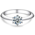 Round Cut Moissanite Engagement Ring (0.5-5ct)