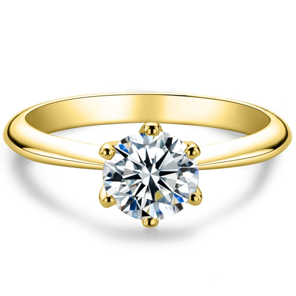 Round Cut Moissanite Engagement Ring (1/2/3ct)