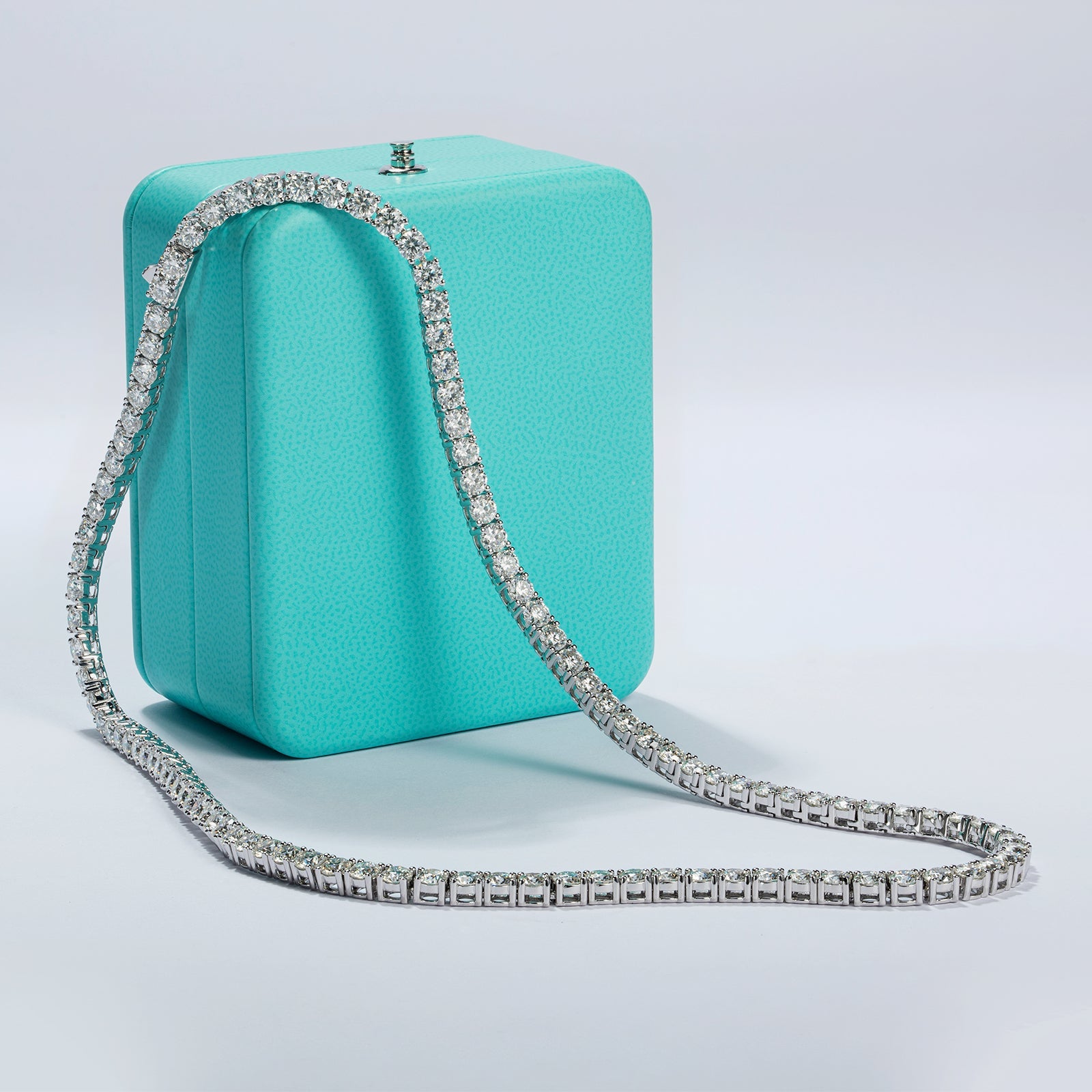 Moissanite Tennis Necklace (31.8-42.6 cttw)