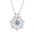 Moissanite Rudder Pendant Necklace