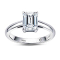 Emerald Cut Moissanite Engagement Ring (2 ct)