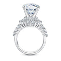 Round Cut Halo Moissanite Engagement Ring (4.75 cttw)